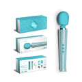 Le Wand All That Glimmers Petite Rechargeable Vibrating Massager Special Edition Set Light Blue by Le Wand