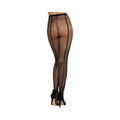 Dreamgirl Fishnet Pantyhose With Back Seam Black OS by Dreamgirl