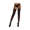 Dreamgirl Stretch Lace Suspender Garter Belt Pantyhose Black OS by Dreamgirl