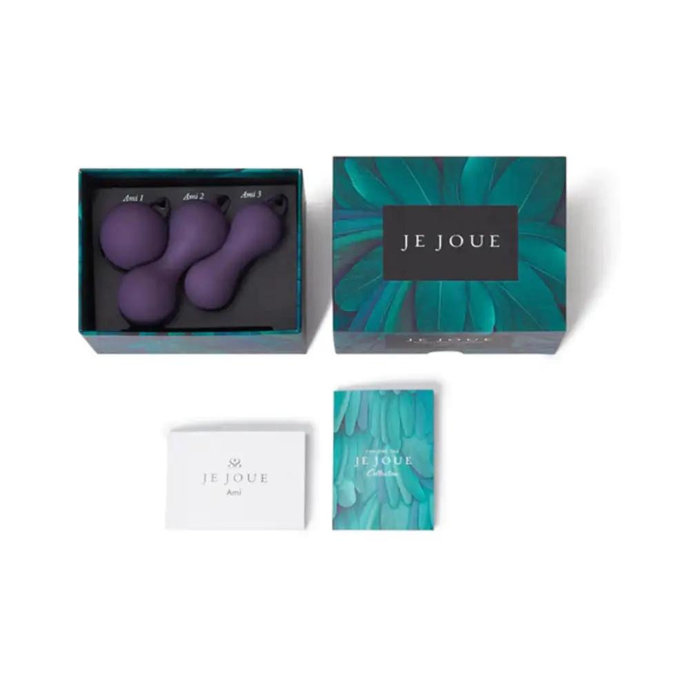 Je Joue Ami 3-Piece Silicone Kegel Set Purple by Je Joue