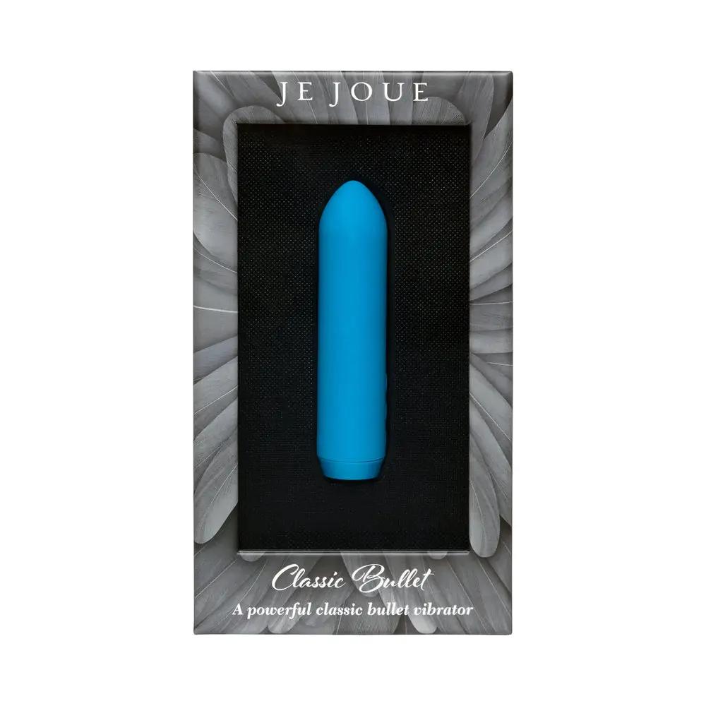 Je Joue Classic Bullet Vibrator Rechargeable Silicone with Finger Sleeve Teal by Je Joue