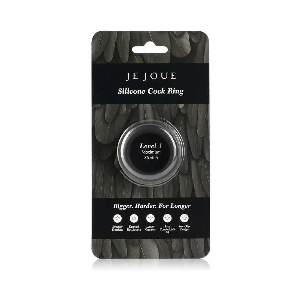 Je Joue Silicone Ring Maximum Stretch Black by Je Joue