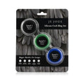 Je Joue Silicone Cock Ring 3-Piece Set Black/Green/Blue by Je Joue