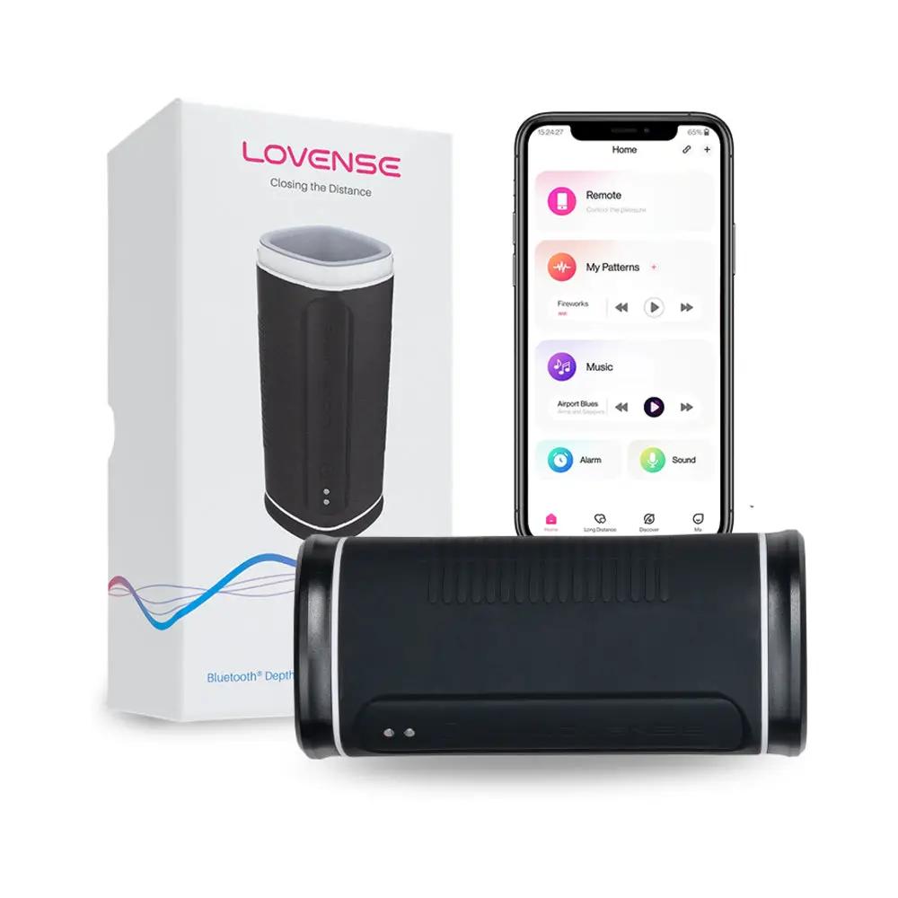 Lovense Calor Bluetooth Depth-Controlled Vibrating and Heating Masturbator by Lovense
