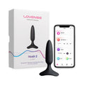Lovense Hush 2 Bluetooth Remote-Controlled Vibrating Butt Plug XS 1 in. by Lovense