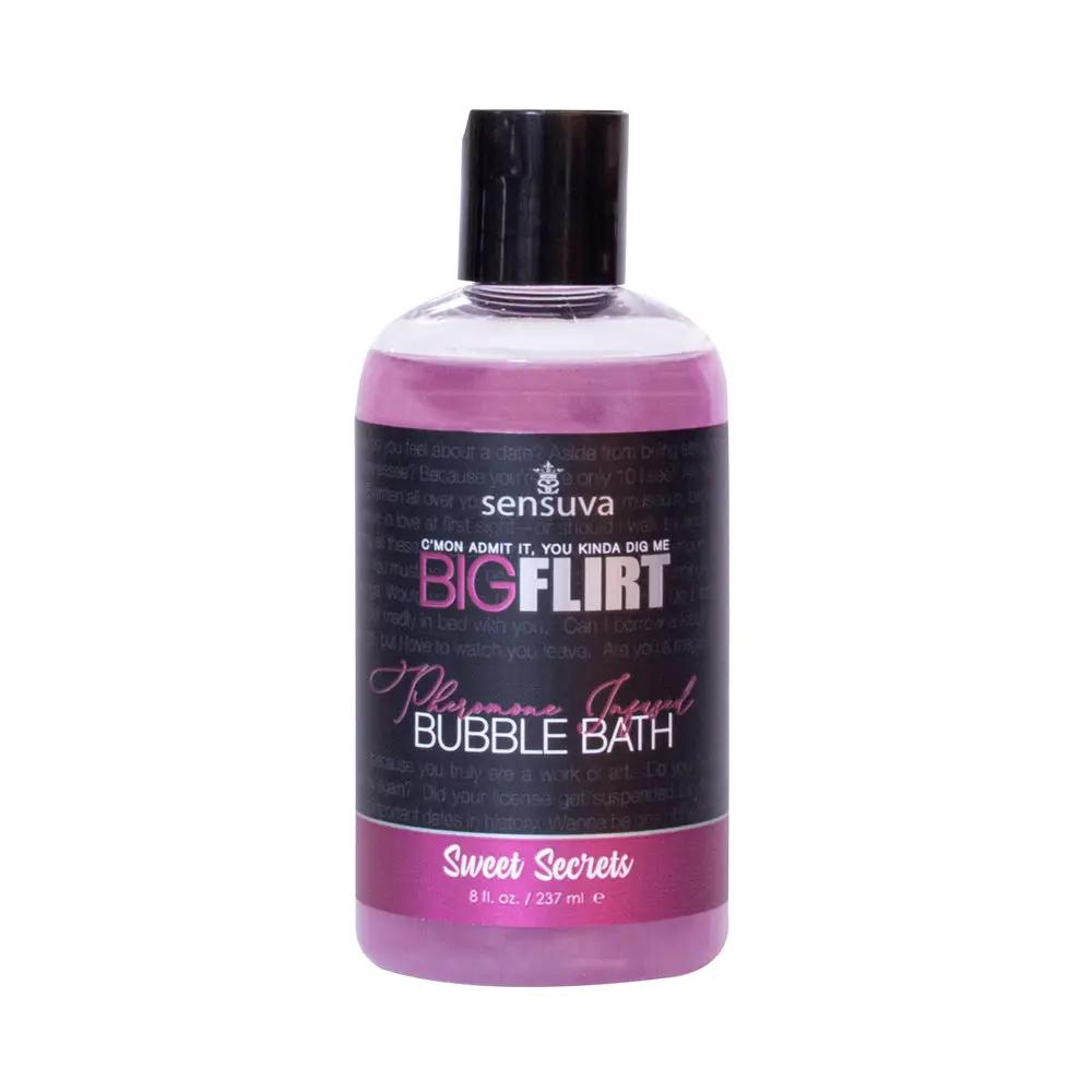 Sensuva Big Flirt Pheromone-Infused Bubble Bath Sweet Secrets 8 oz. by Sensuva