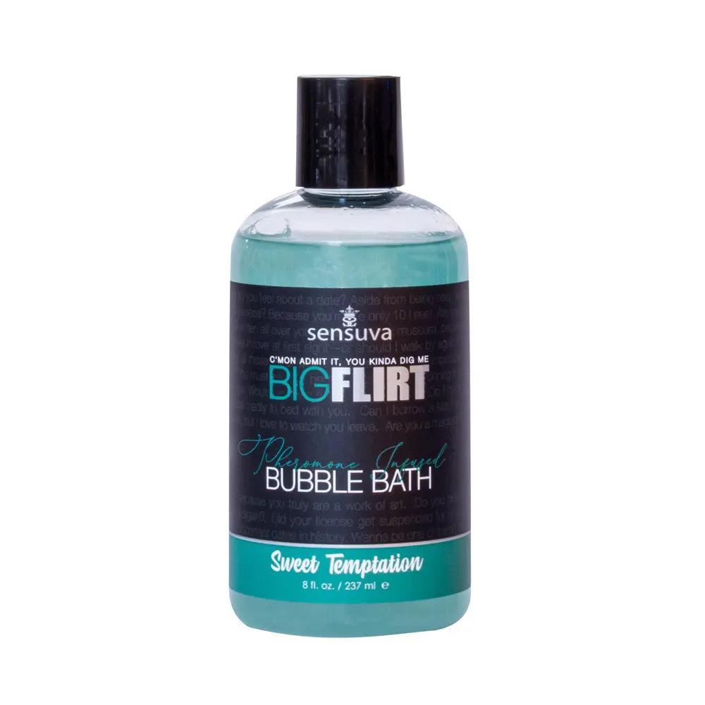 Sensuva Big Flirt Pheromone-Infused Bubble Bath Sweet Temptation 8 oz. by Sensuva