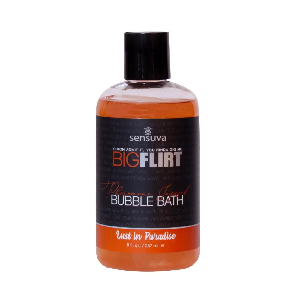 Sensuva Big Flirt Pheromone-Infused Bubble Bath Lust in Paradise 8 oz. by Sensuva