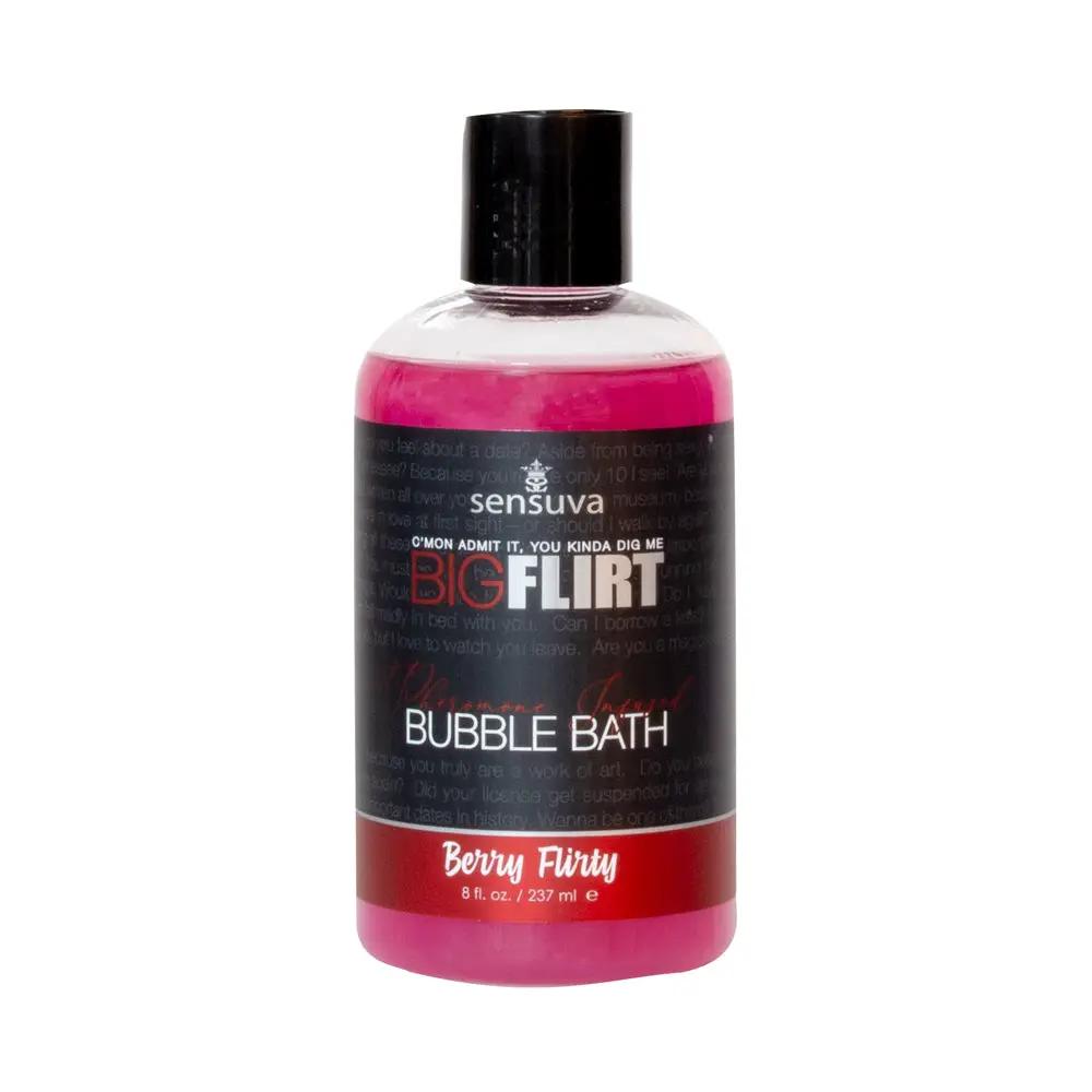 Sensuva Big Flirt Pheromone-Infused Bubble Bath Berry Flirty 8 oz. by Sensuva