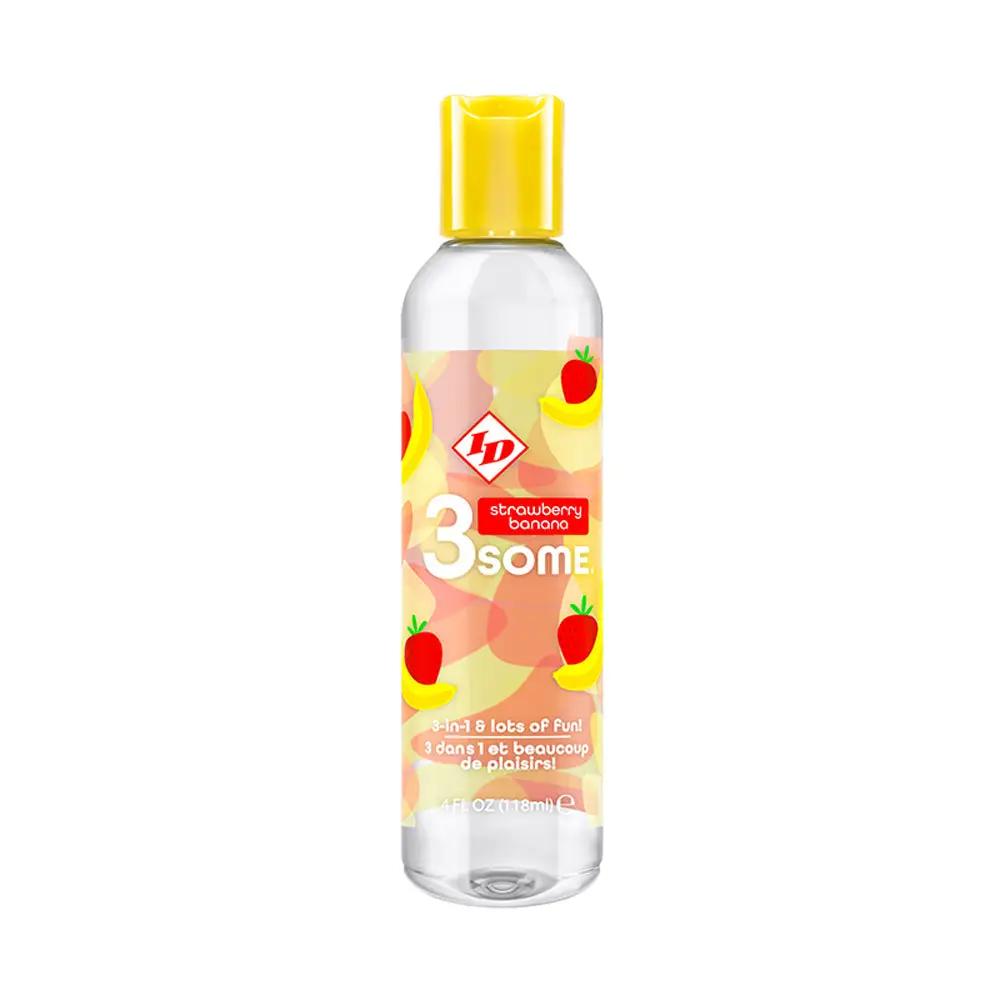 ID 3some Strawberry Banana Water-Based Lube by ID Lubricants