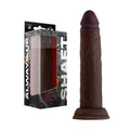 Shaft Model J: 7.5 in. Dual Density Silicone Dildo Mahogany by Shaft
