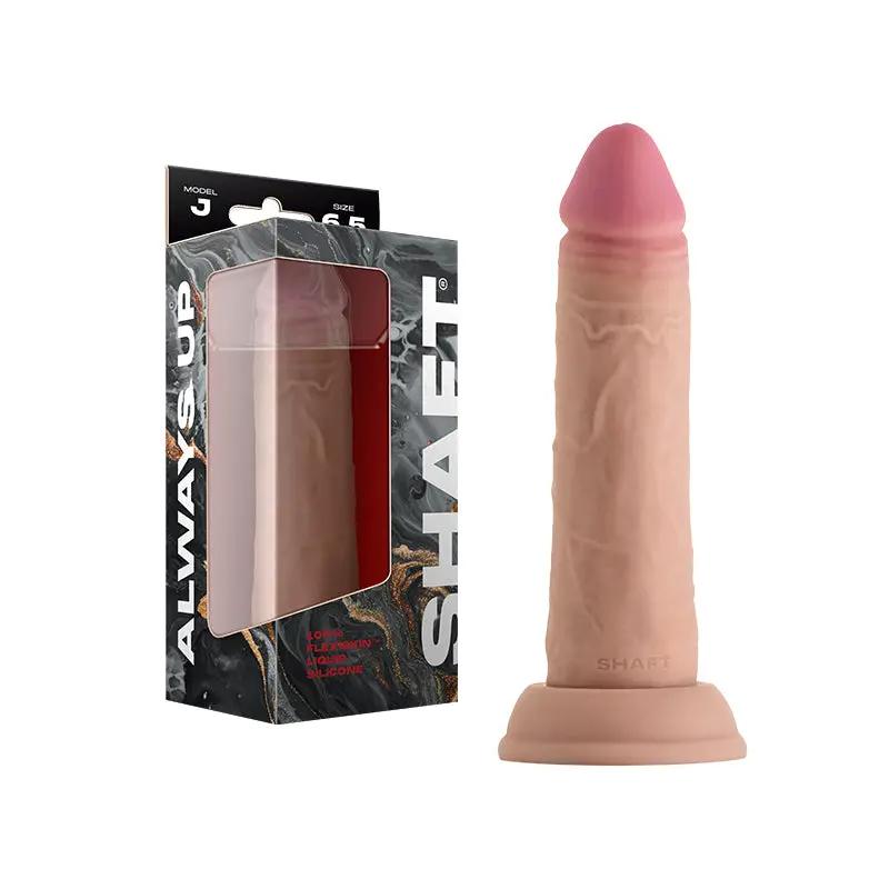 Shaft Model J: 6.5 in. Dual Density Silicone Dildo Pine by Shaft