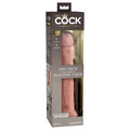 King Cock Elite 10 in. Dual Density Silicone Cock Realistic Dildo With Suction Cup Beige by Pipedream