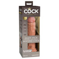 King Cock Elite 8 in. Vibrating Realistic Dildo With Suction Cup Tan by Pipedream