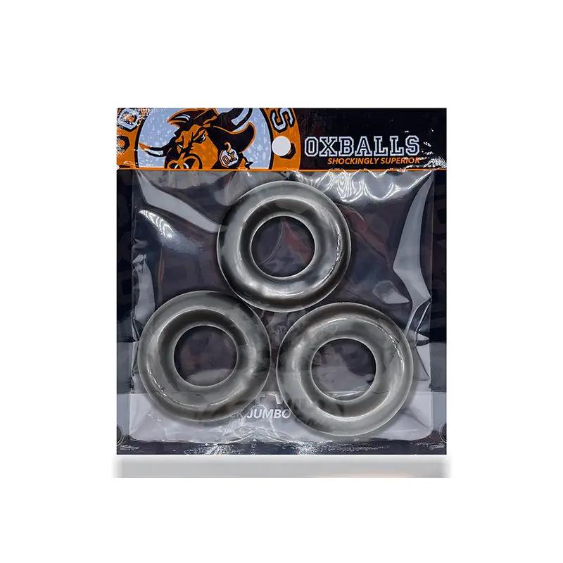 OxBalls Fat Willy 3-Pack Jumbo Cockrings FLEXtpr Steel by Oxballs