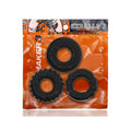 OxBalls Bonemaker 3-Pack Boner Cockring Kit FLEXtpr Black by Oxballs