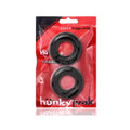 OxBalls Stiffy 2-Pack Bulge Cockrings Silicone TPR Tar Ice by Oxballs