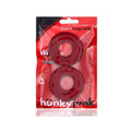 OxBalls Stiffy 2-Pack Bulge Cockrings Silicone TPR Cherry Ice by Oxballs