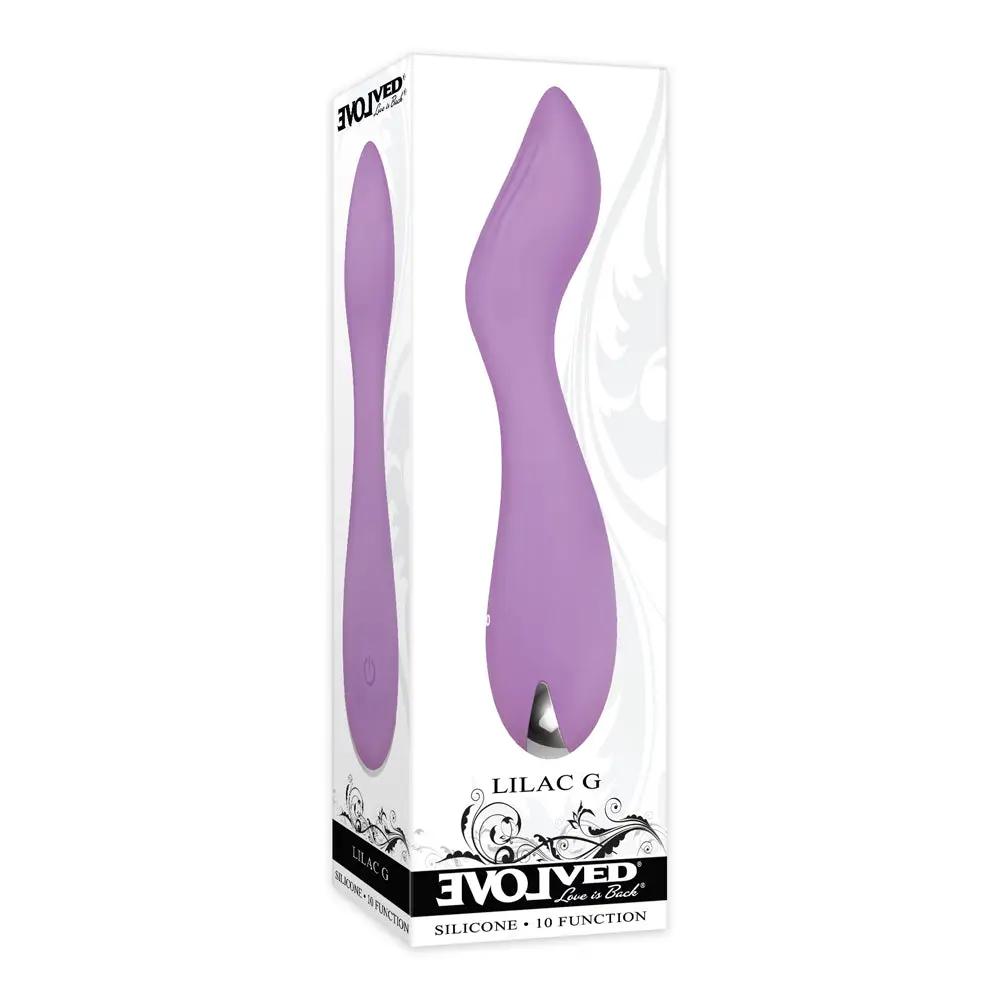 Evolved Lilac G Rechargeable Silicone G-Spot Vibrator Purple by Evolved
