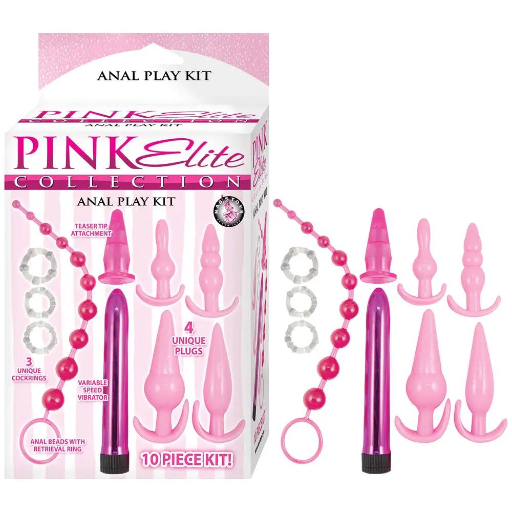 Pink Elite Collection Anal Play Kit Pink by Nasstoys