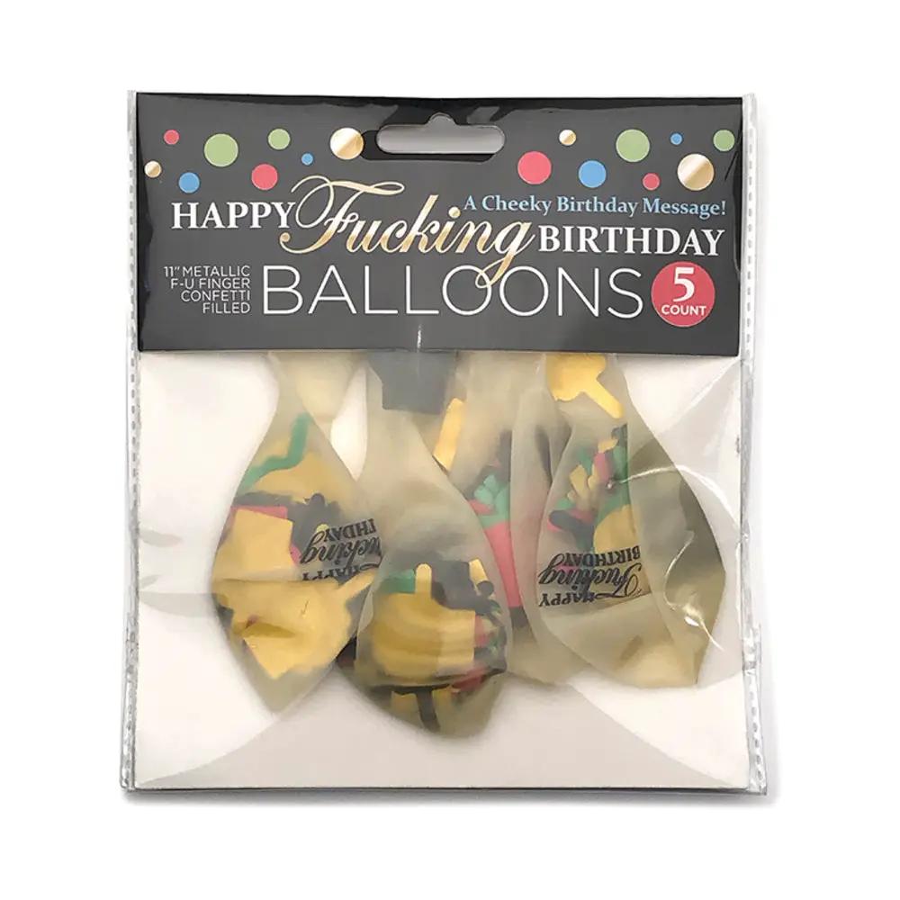 Happy Fucking Birthday Confetti Balloons by Little Genie