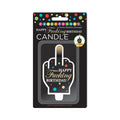 Happy Fucking Birthday Middle Finger Candle by Little Genie