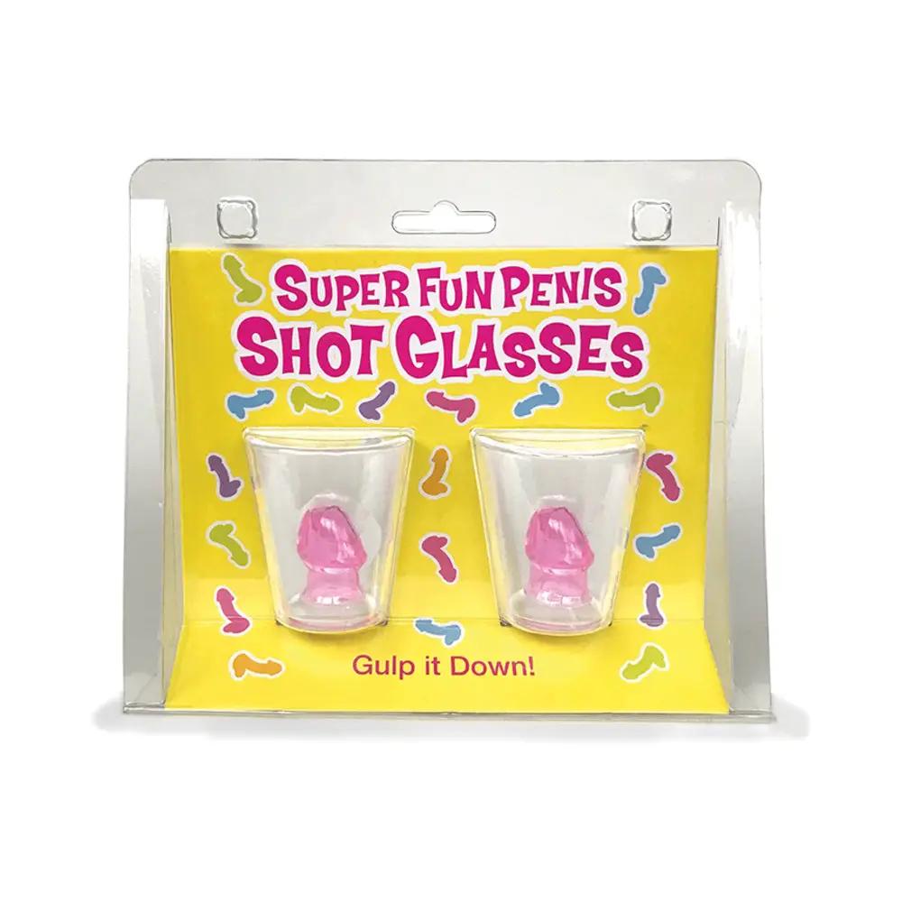 Super Fun Penis Shot Glasses 2-Pack by Little Genie