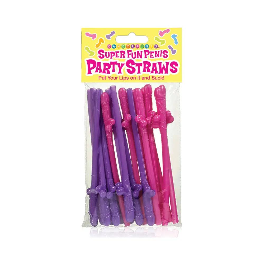 Super Fun Penis Party Straws 8-Pack by Little Genie