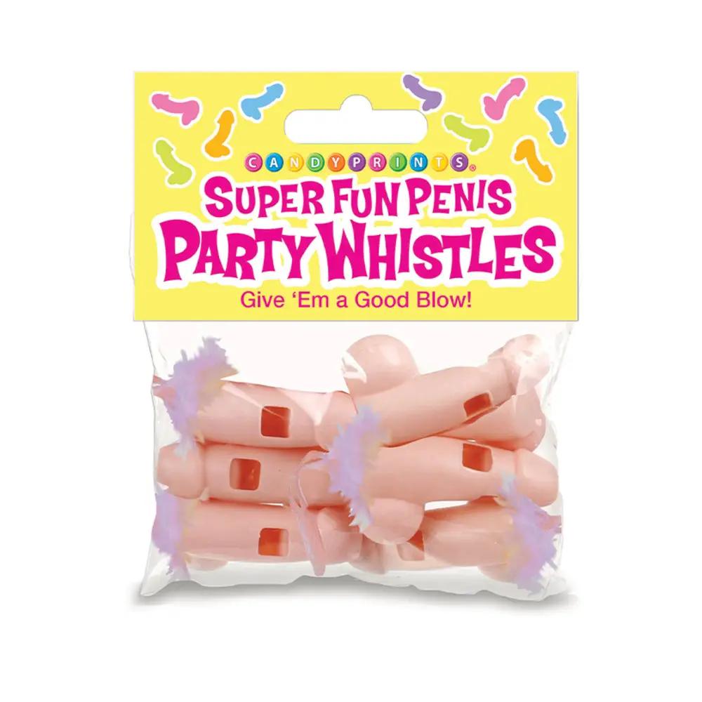 Super Fun Penis Party Whistles 6-Pack by Little Genie