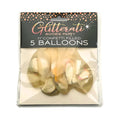 Glitterati Boobie Party Confetti Balloons 5-Pack by Little Genie