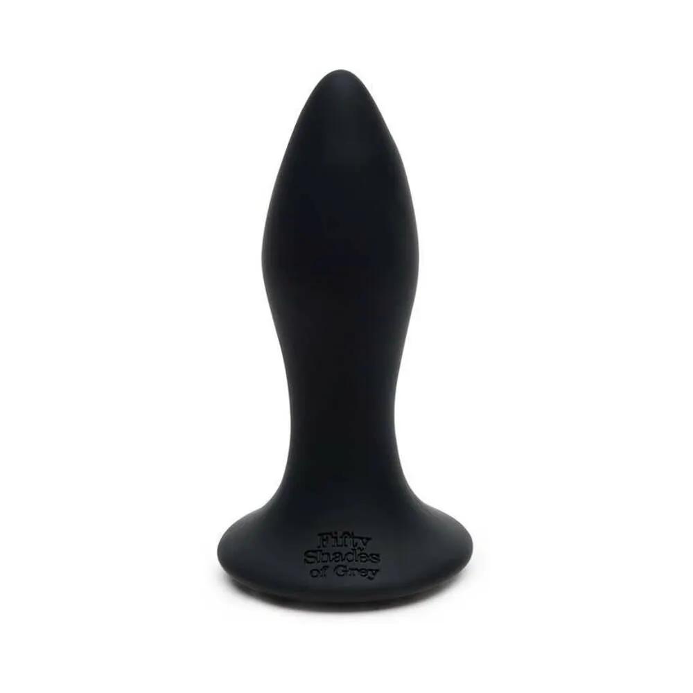 Fifty Shades of Grey Sensation Rechargeable Silicone Vibrating Butt Plug Black by Fifty Shades of Grey