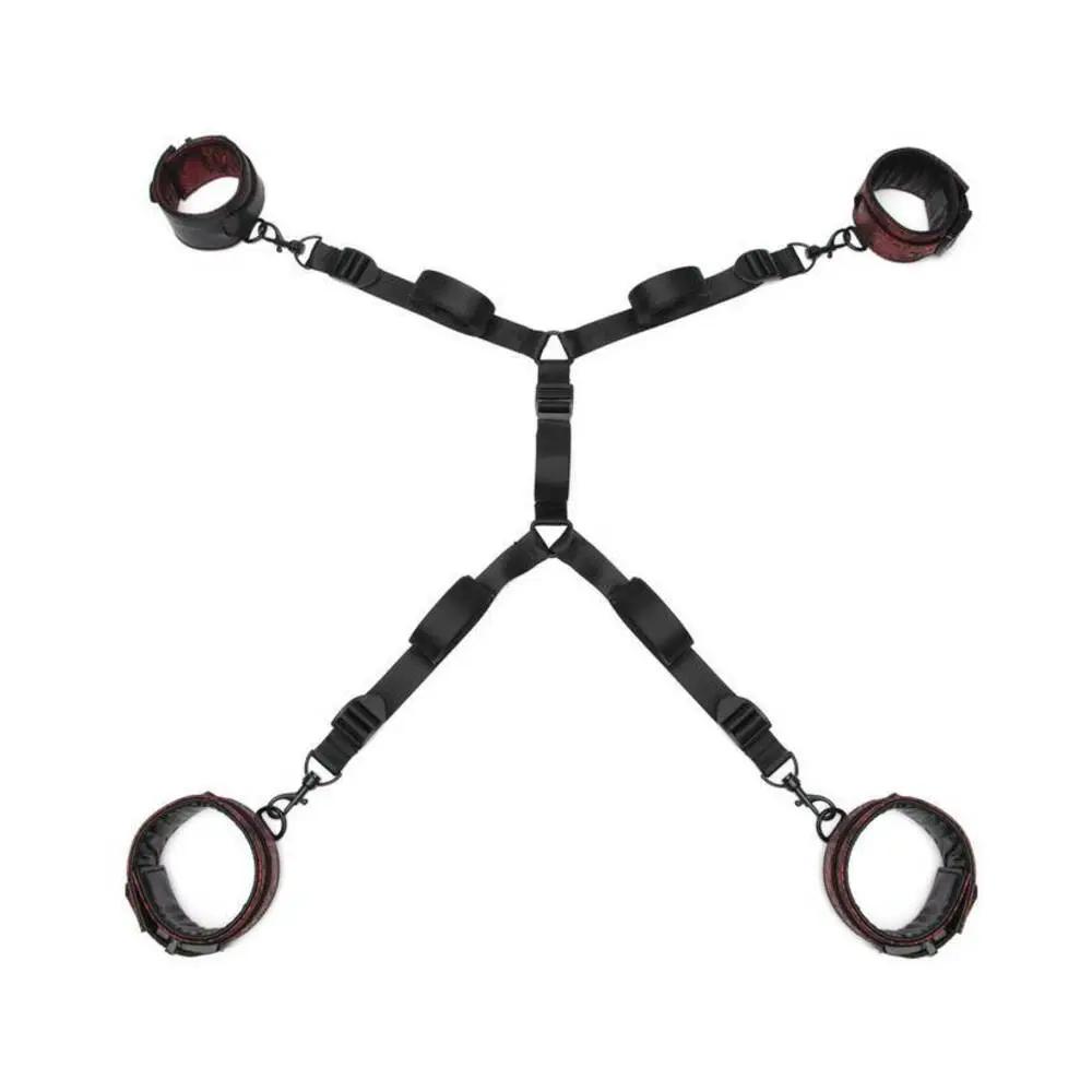 Fifty Shades of Grey Sweet Anticipation Reversible Under Mattress Restraint Set Red/Black by Fifty Shades of Grey