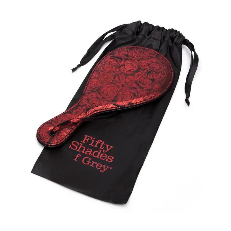 Fifty Shades of Grey Sweet Anticipation Faux Leather Round Paddle Red by Fifty Shades of Grey