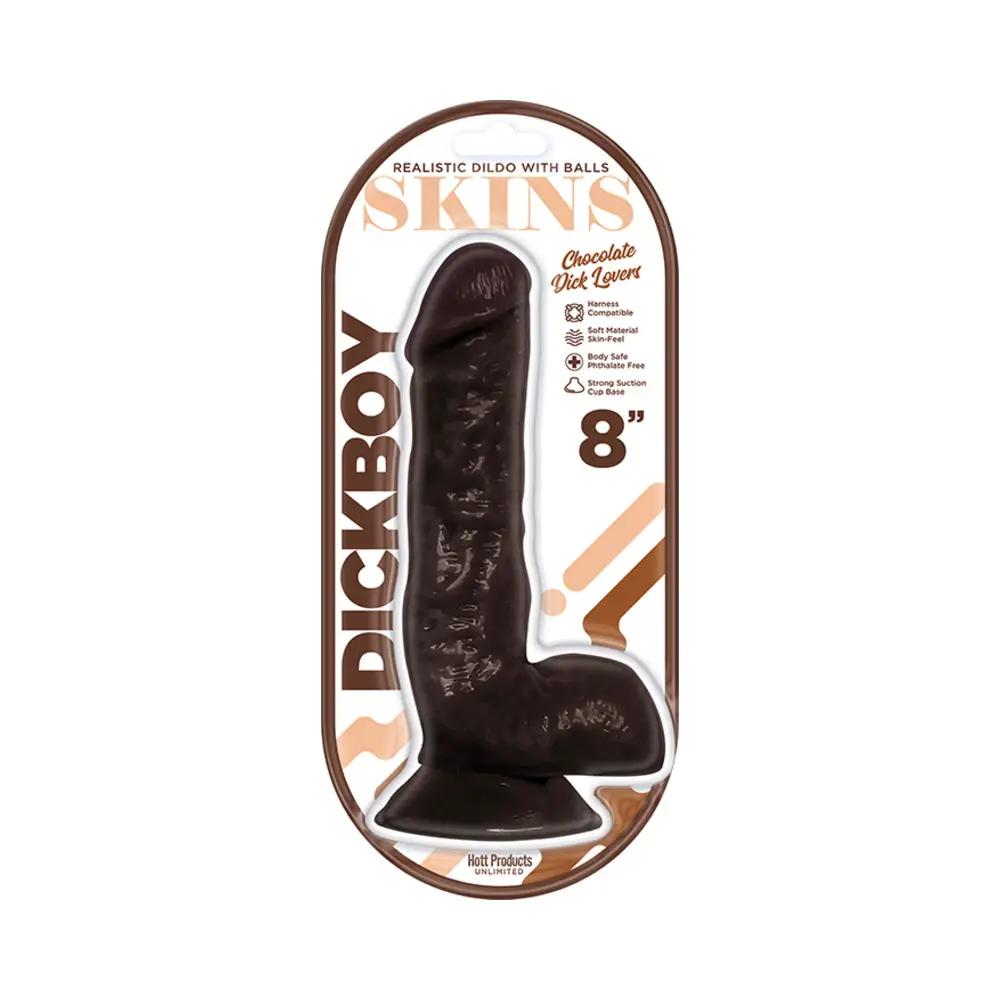 Dickboy Skins Dildo 8 in. Chocolate Lovers by Hott Products