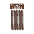 Skins Pecker Straws Chocolate Lovers (10-Pack) by Hott Products
