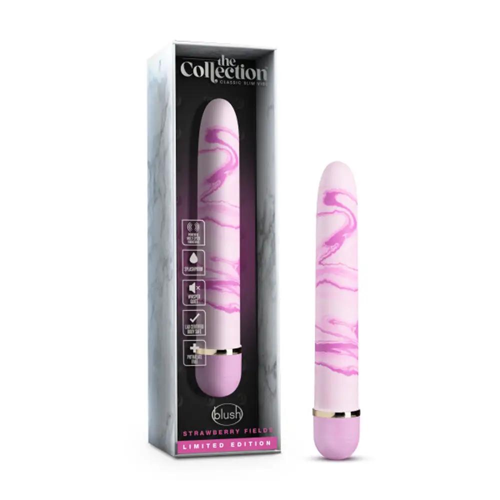 The Collection Strawberry Fields Slimline Vibrator Pink by Blush