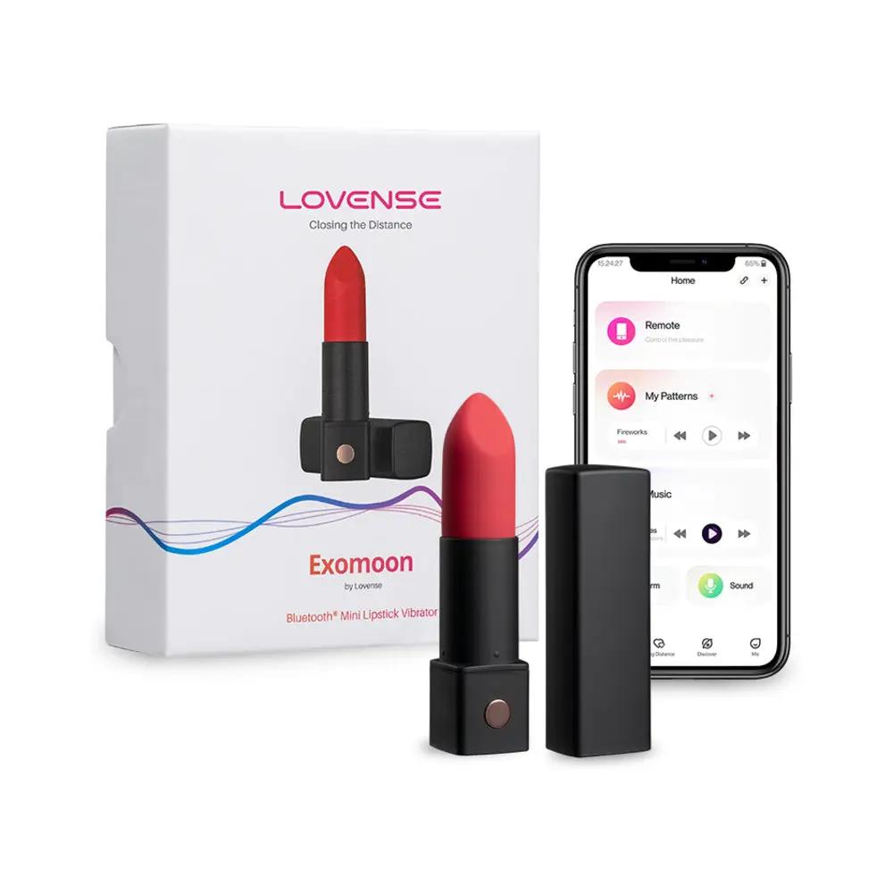 Lovense Exomoon Bluetooth Mini Lipstick Vibrator by Lovense