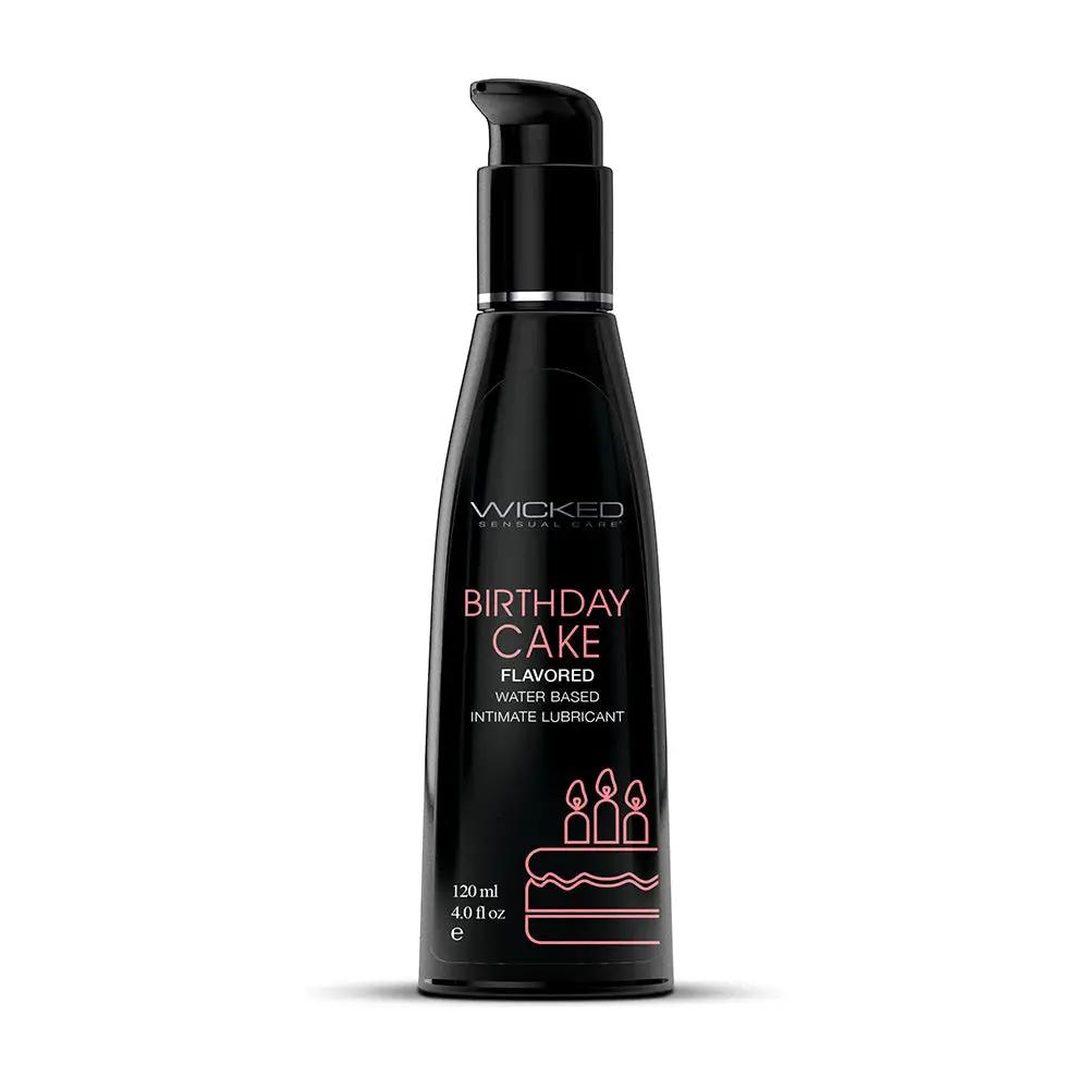 Wicked Aqua Birthday Cake Water-Based Lubricant 4 oz. by Wicked