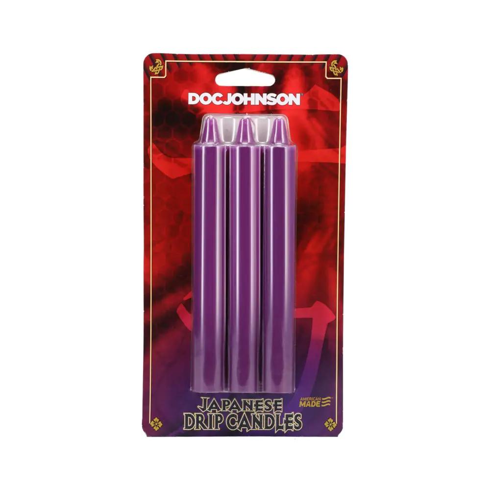 Japanese Drip Candles 3-Pack Purple by Doc Johnson