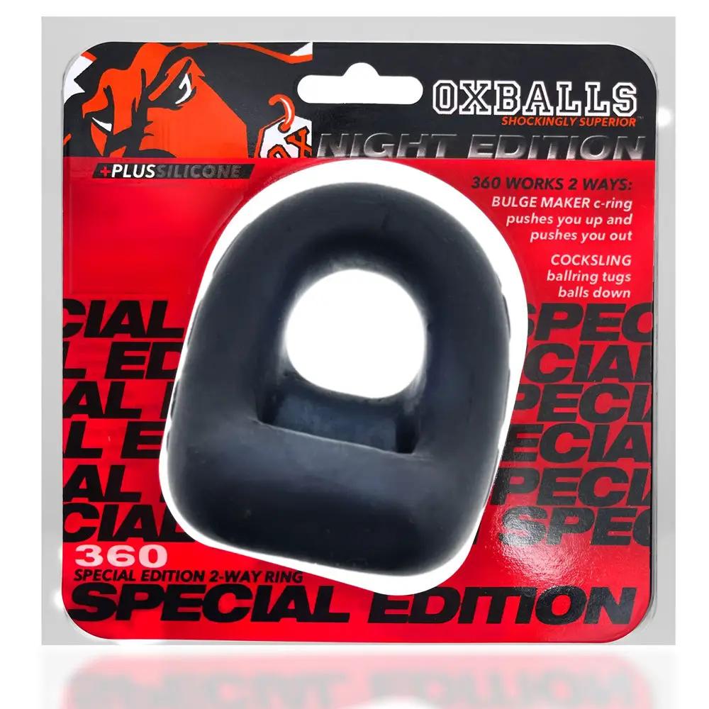 OxBalls 360 Dual-Use Cockring Plus+Silicone Special Edition Night by Oxballs