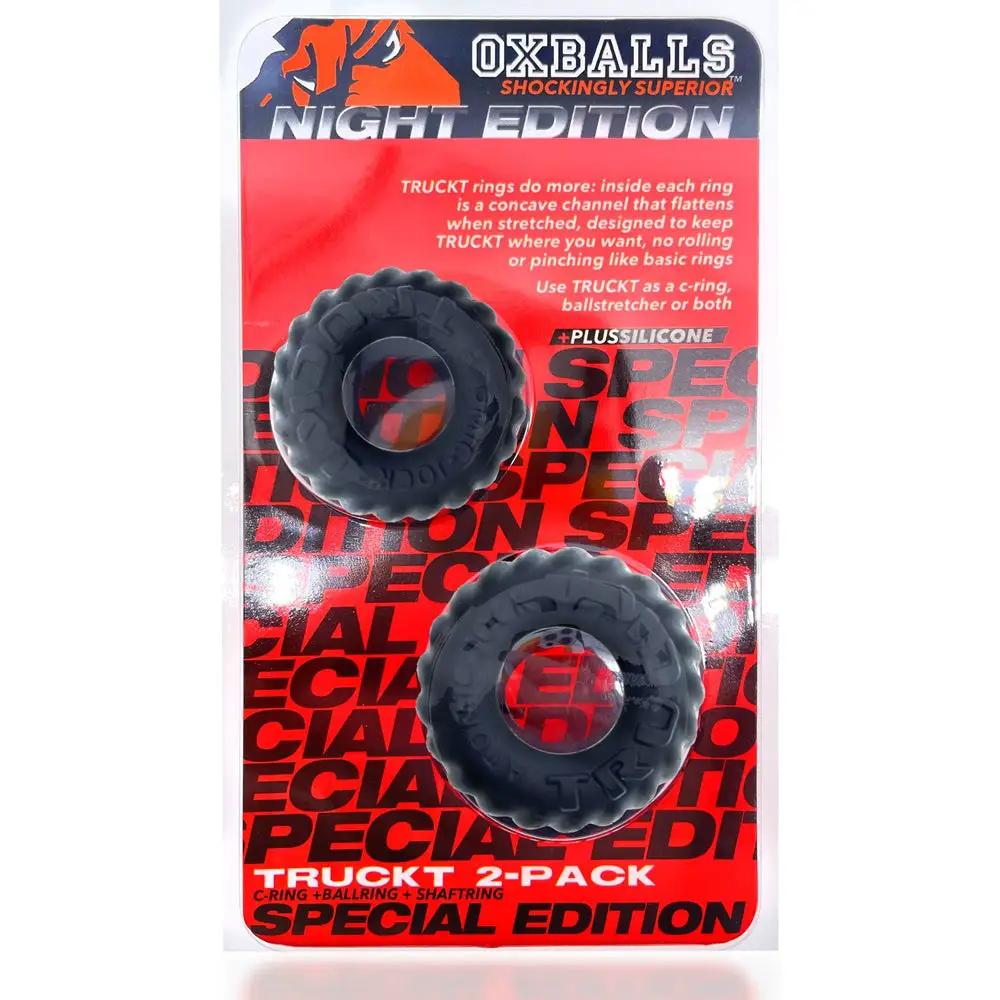 OxBalls Truckt 2-Piece Cockring Plus+Silicone Special Edition Night by Oxballs