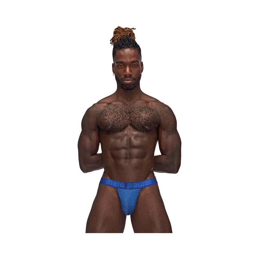 Male Power Sexagon Strappy Ring Jock Royal L/XL by Male Power
