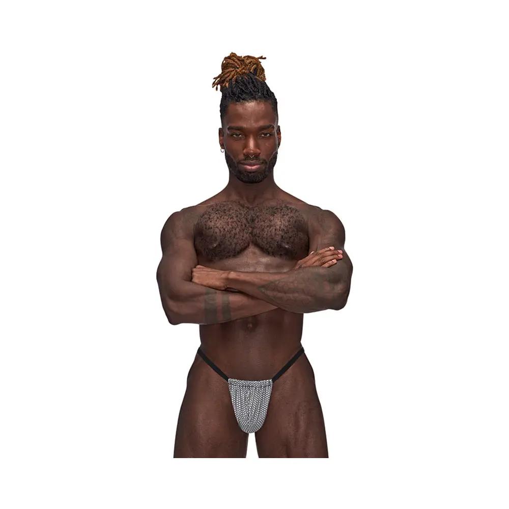 Male Power Sexagon Posing Strap Gray O/S by Male Power
