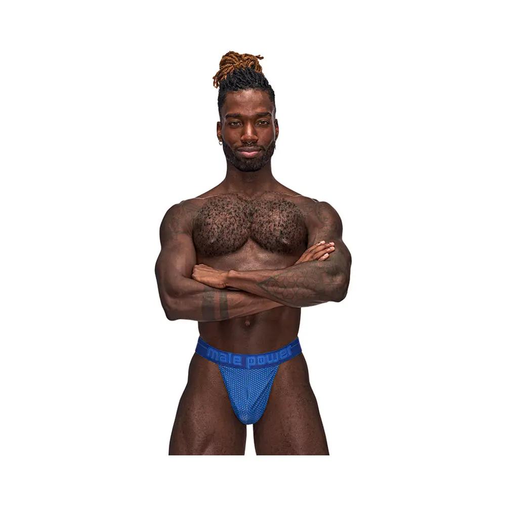 Male Power Sexagon Micro V Thong Royal L/XL by Male Power