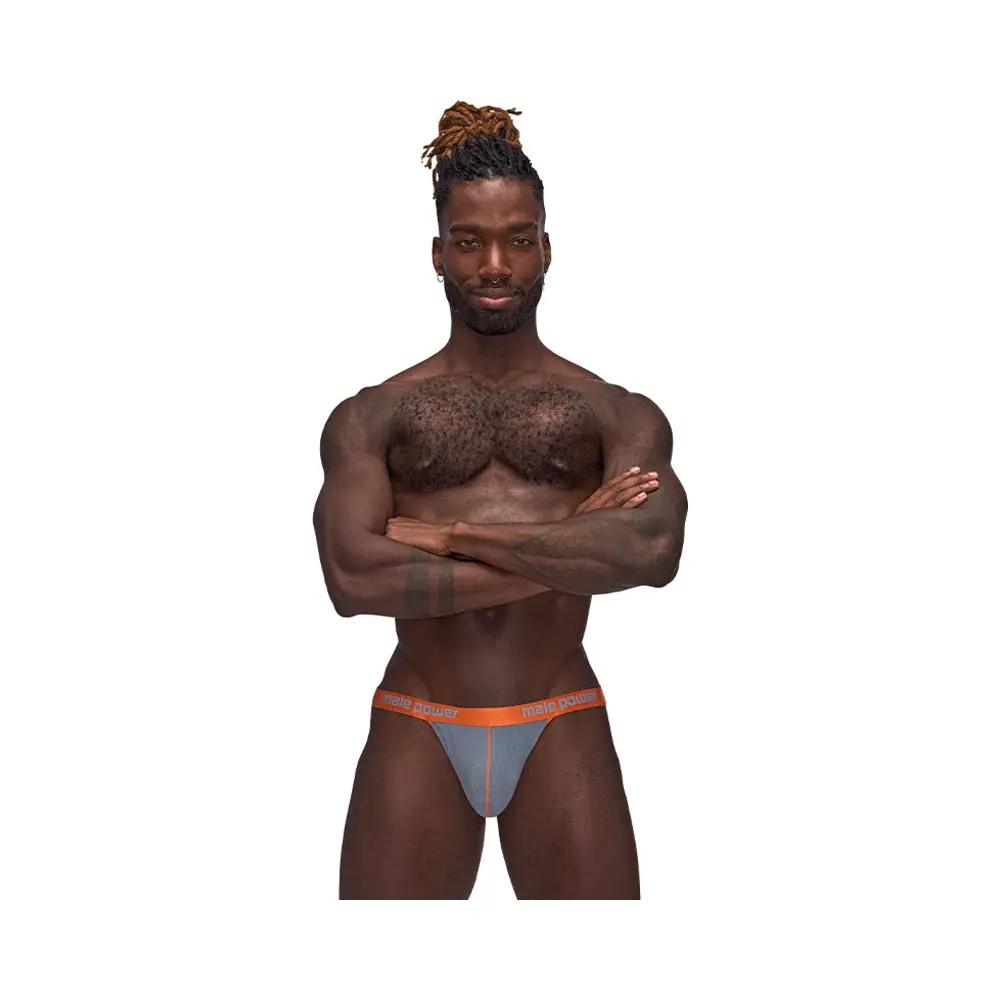 Male Power Casanova Uplift Jock Gray L/XL by Male Power