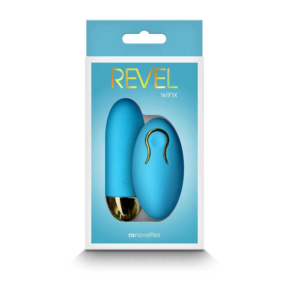 Revel Winx Insertable Bullet with Remote Blue by NS Novelties
