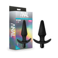 Anal Adventures Platinum Silicone Vibrating Plug Black by Blush