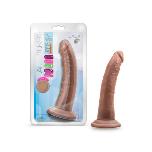 Au Naturel Jack 7 in. Posable Dual Density Dildo Tan by Blush