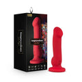Impressions Las Vegas Rechargeable Silicone 8.25 in. Vibrating Dildo Crimson by Blush