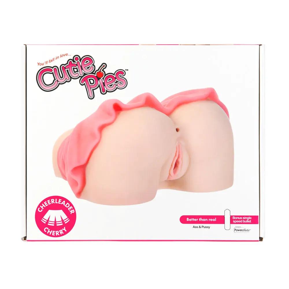 CutiePies Cheerleader Cherry Doggystyle Dual Entry Vagina & Ass Masturbator Beige by BMS
